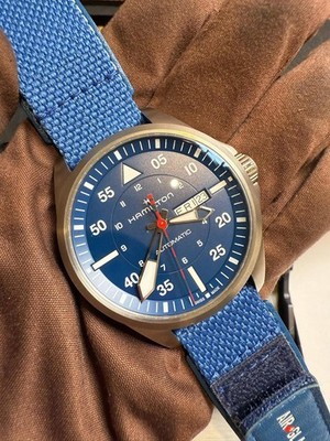 Brand NEW Hamilton Khaki Aviation Pilot Day Date AIR-GLACIERS Edition H64655941 
