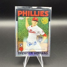 2021 Topps Chrome Spencer Howard 1986 35th Anniversary Auto #/199