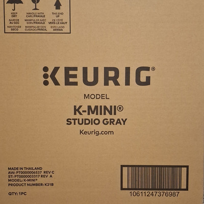 Keurig K-Mini Studio Gray Pod Coffee Machine Gray Model K21B