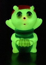 1986 Hasbro Playskool GLO WORM Friends CRICKET 3" Glow-in-the-Dark PVC Figure