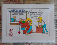 NUEVA Tarjeta de Cumpleaños Lostwithiel Farmers' Market Greetings Solo Entré por Huevos