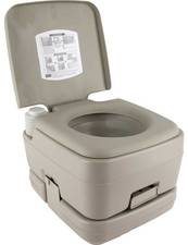 RV Pro 10L 2.6 Gallon Portable Camping Toilet for Camper Trailer Porta Potti Tan