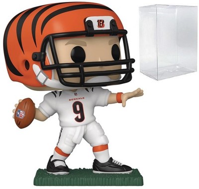 Football: Bengals - Joe Burrow (Away Uniform) Funko Vinyl Figure (Bundled wit...