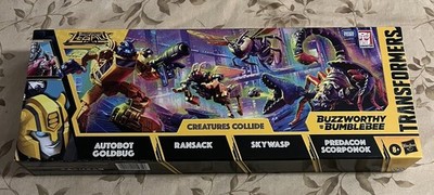 Transformers Legacy Creatures Collide Buzzworthy Bumblebee Goldbug 4 Pack 2022