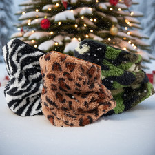 Winter Neck Warmer Gaiter Windproof Fleece Face Mask Scarf for Outdoor Sports