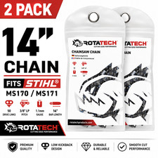 2 14" Rotatech Chainsaw Saw Chain Fits Stihl 017 MS170 MS171 MS192 MSE140 MSE170