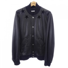 Givenchy Leather Jacket Men Black Lambskin Size 48 Vintage B Grade