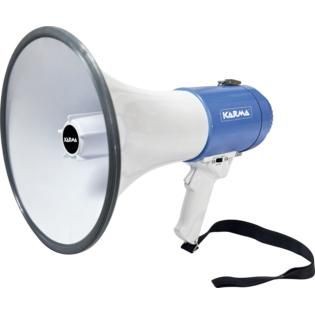 Megafono Karma GT 1227LI 25W: Ricaricabile con Sirena e Fischietto