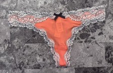 NWT VICTORIA'S SECRET DREAM ANGELS XS SMOOTH FLORAL LACE RARE THONG PANTIES