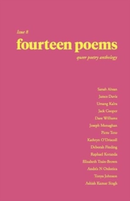 Fourteen Poems Issue 8 A Queer Poetry An