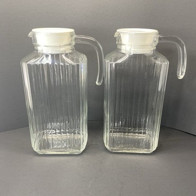 ARC International Luminarc Quadro Jug Pitchers, 57.5-Ounce Set Of 2