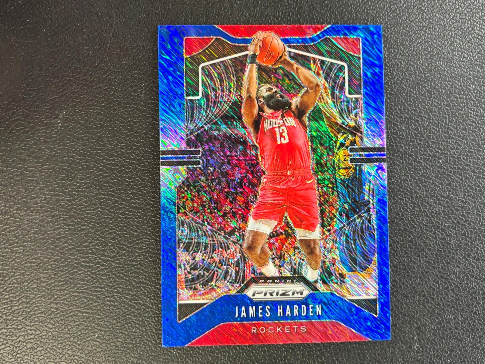 James Harden 2019-20 Prizm Blue Shimmer Prizm SSP Houston Rockets E18