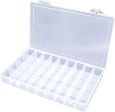 36 Grid Plastic Organizer Box Clear Bead Nail Art Craft Storage Container