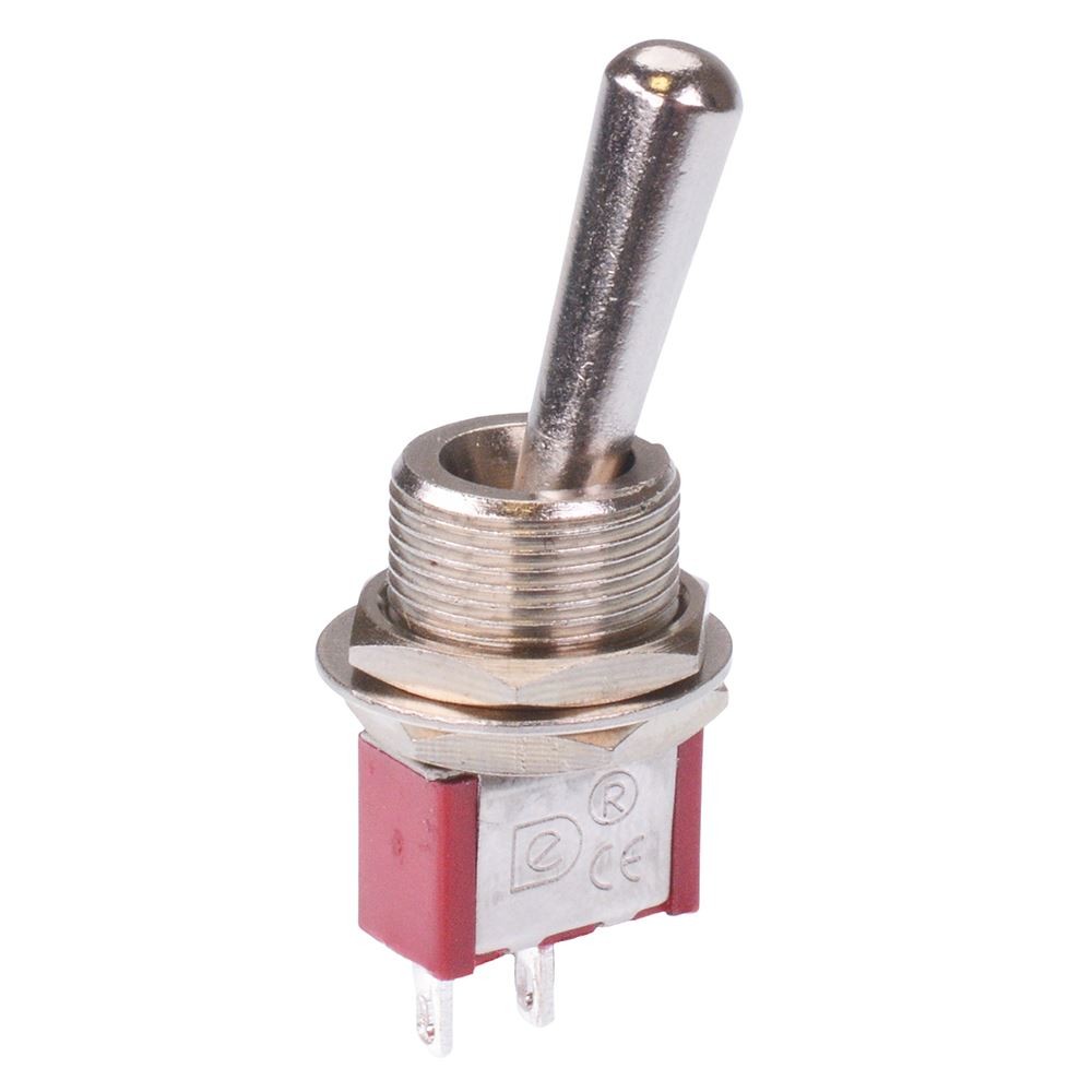 On-Off Large Handle 12mm Mini Toggle Switch SPST 3A 250V
