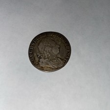 1723 George I Shilling Silver Coin