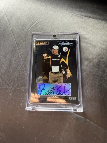 2004 PLAYOFF PRIME SIGNATURES #80 BILL COWHER STEELERS Auto /49