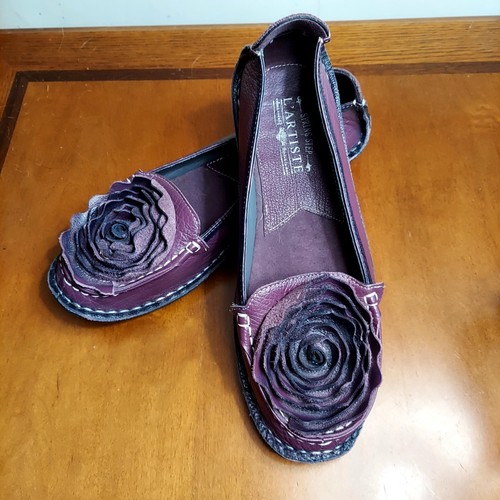 L'artiste Spring Step Purple Leather Dezi Ballerina Flat Size EU 41 | eBay