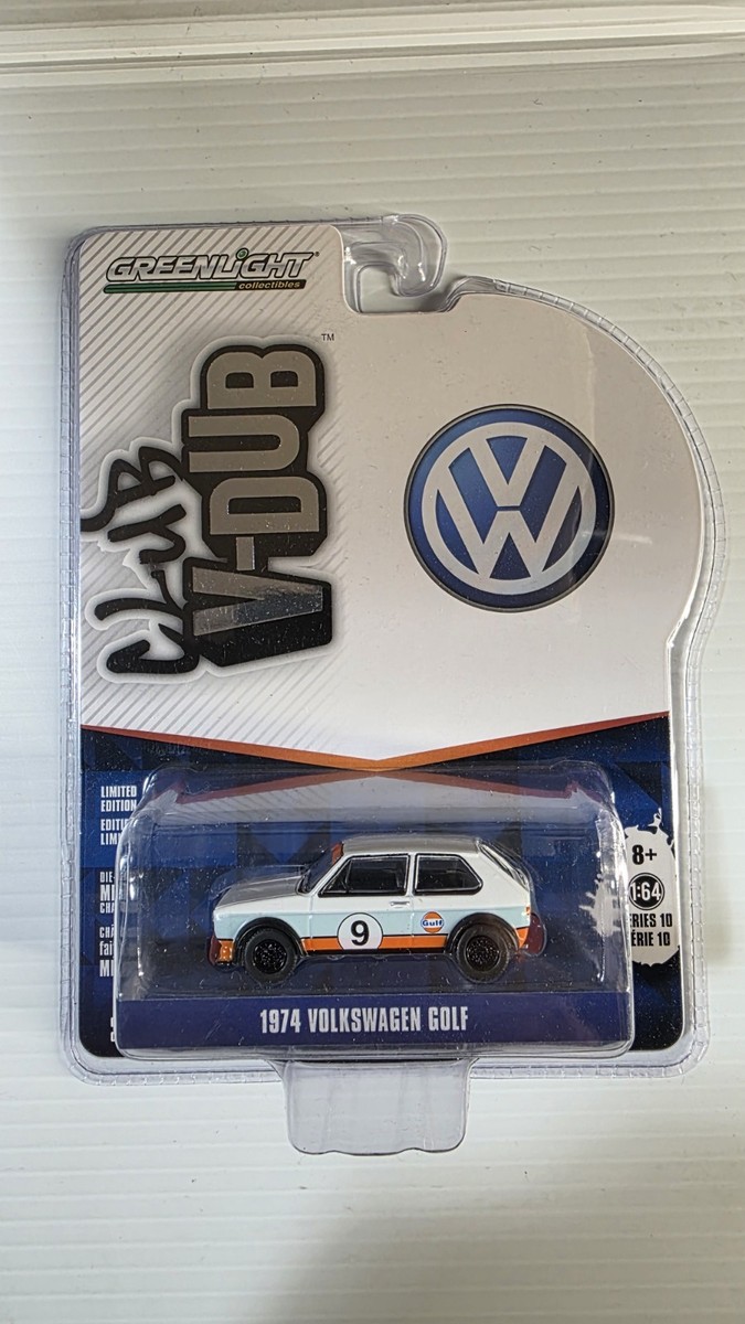 Greenlight 1974 Volswagen Golf Club V-Dub VW 1:64 White Blue