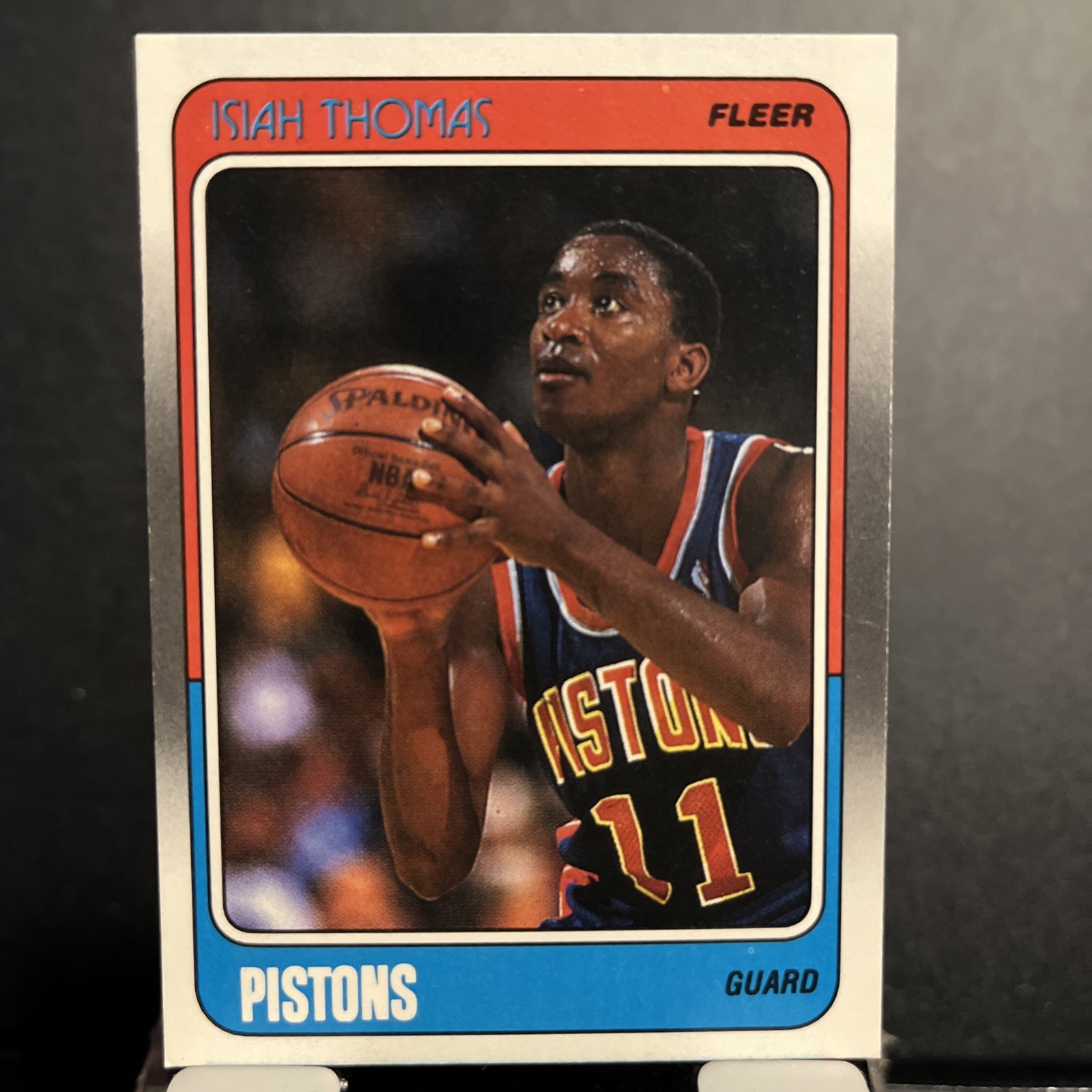 1988-89 Fleer - Isiah Thomas #45 Detroit Pistons Hall of Famer