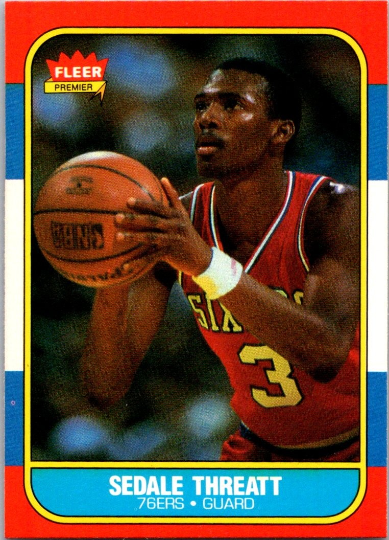 Sedale Threatt 1986-87 Fleer #112 Philadelphia 76ers