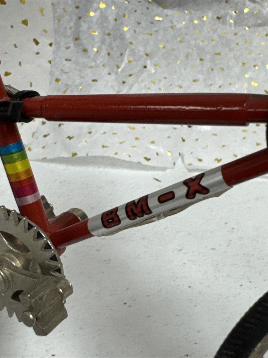 Die-Cast Metal BMX Mini Bike Scale 1:6 Red Rainbow Bike Vintage | eBay