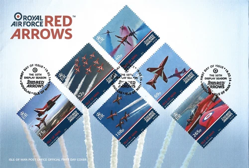 2014 Isle of Man 50th Display Season of RAF Red Arrows First Day Cover