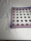 Vintage Dorothy Thorpe Glama square glass serving platter — photo 3