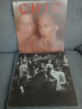 Lot of 2 Chic vinyl (Chic 1977 and Risque 1979) disco funk Atlantic Records