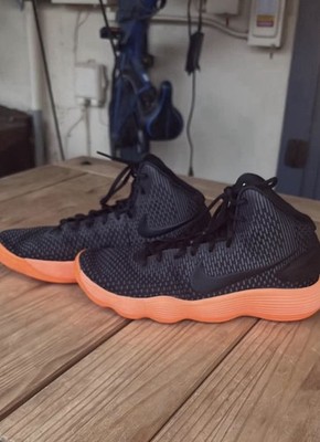 Nike Hyperdunk 2017 Black Orange Basketball Shoes- Men's Size 10.5