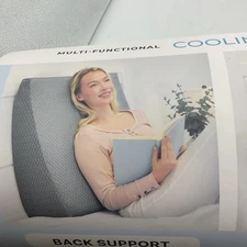 Dream Plush Multi-Functional Cooling Memory Foam Wedge Pillow – 24" x 24" x 10"