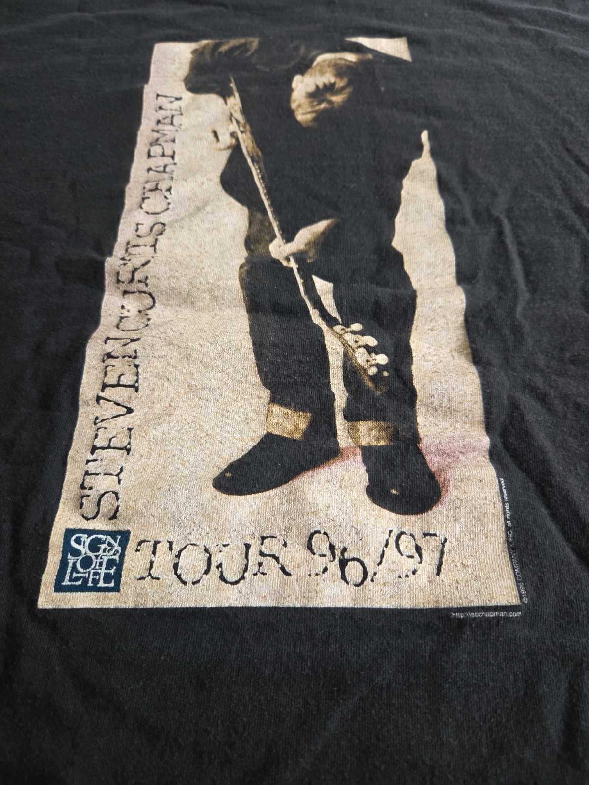 Vtg 90s Steven Curtis Chapman Signs of Life Christian Rock Tour T Shirt 23x29 image 2