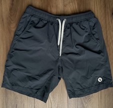 Vuori Kore Lined 7" Short Men Black Athletic Performance Stretch Gym V302 Large