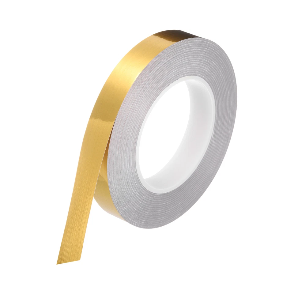 Lámina autoadhesiva azulejo pegatina 0,8 pulgadas x 55 yardas decoración hueco dorado Foto 3 de 4