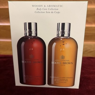Lot 2 x MOLTON BROWN  Bath & Shower Gel Body Wash 10oz Boxed SET   NEW Open Box