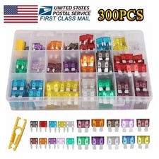 300Pcs Car Blade Fuse Assortment Assorted Kit Blade Set Auto Truck Automotive