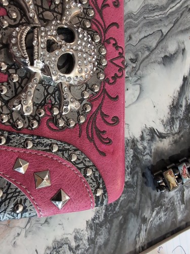 Crystal Studded Hand Crafted Skull - Picture 2 of 6