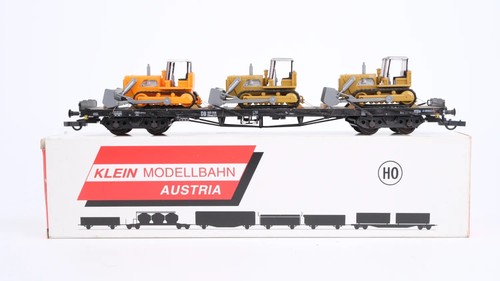 Maqueta de tren pequeña H0 3631 vagón plano de 4 ejes con anillos DB | Condition: Gebraucht