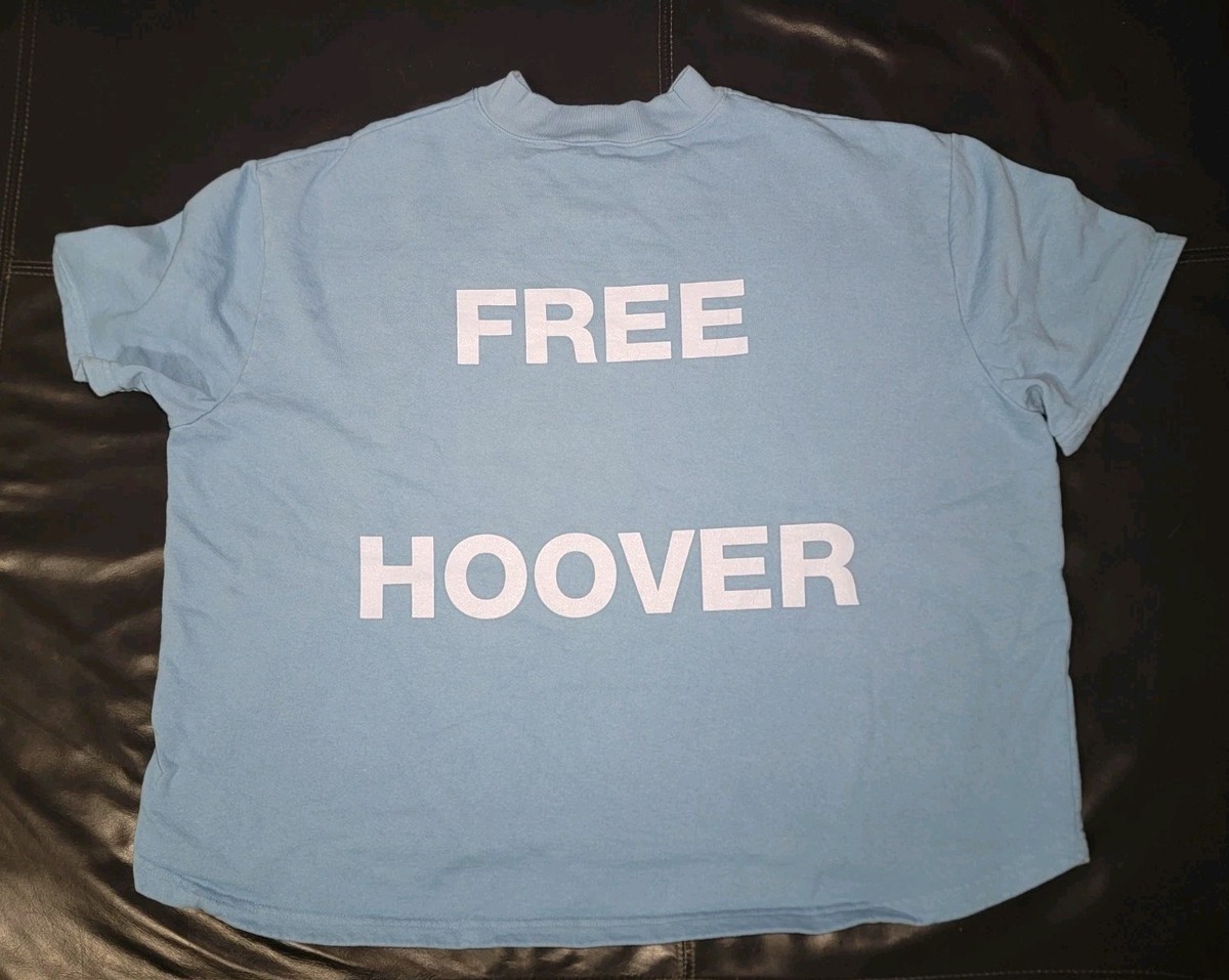 ye(kanye west )FREE HOOVERコンサートベースボールシャツ Kanye West Drake Free Hoover Oversized Heavy Weight Baseball Tee