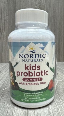 Nordic Naturals Kids Probiotic Gummies - 1.5 Billion Live Cultures 60 Ct 10/2026