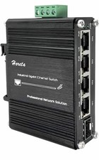 Industrial 5-Port Gigabit PoE+ Ethernet Switch, 4× PoE+ Ports 120W, 1× SFP Fiber