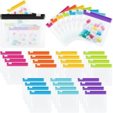 29 Pcs Zippered Pill Pouch Bags Reusable Pill Pouch Set Clear Plastic Medicin...