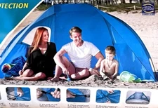 Copa Sport Cabana-LTWT Shade w/UPF 50+Protection EZ Setup Holiday Vaca Essential