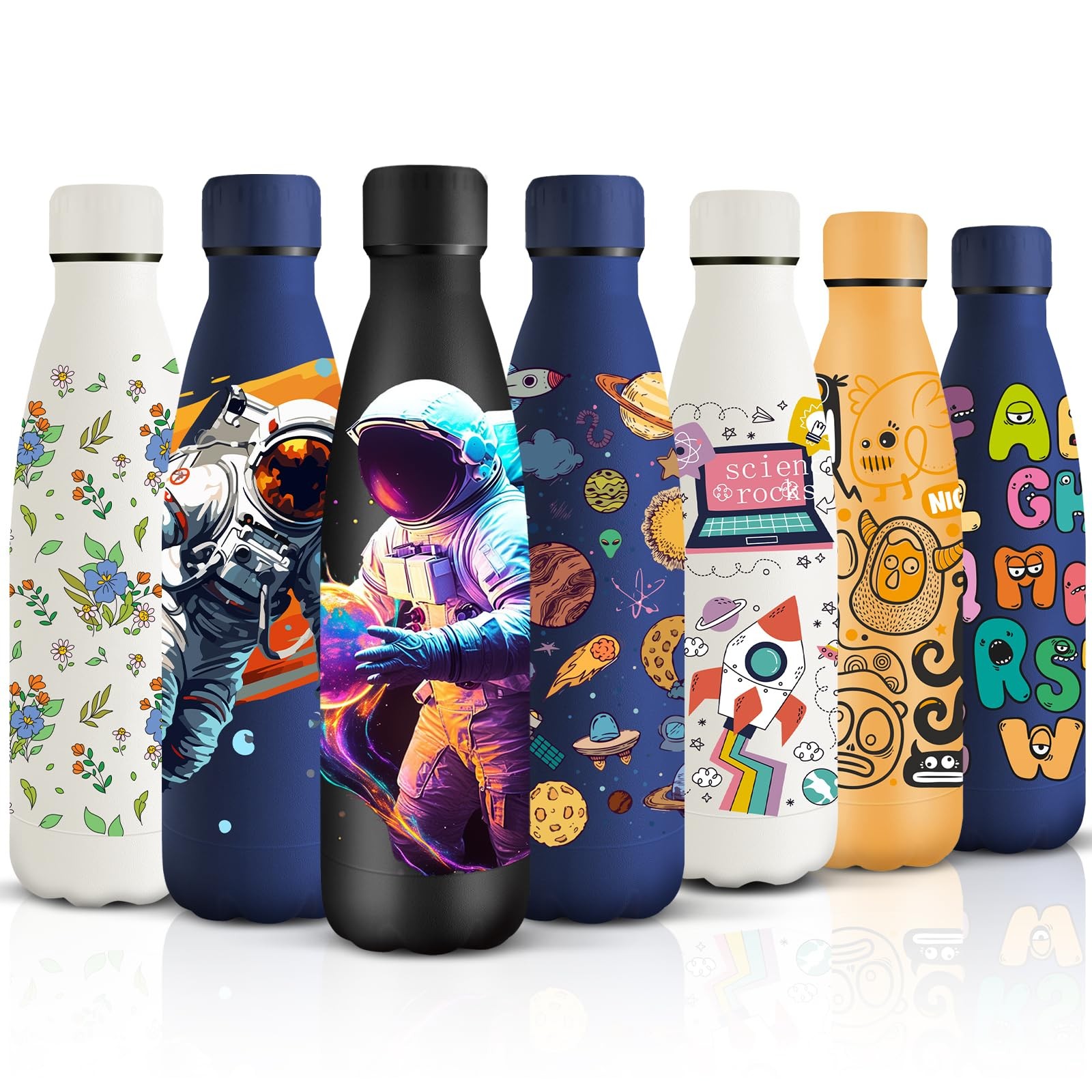 HoneyHolly Borraccia Termica, 500 ml Senza BPA, Bottiglia Termica, Isolamen NwhH