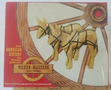 Craft Master 951:298 Mule Team Wagon Masters Carved Wood Kit (Box of 2)