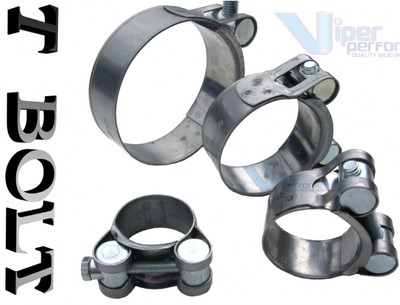 Gelenkbolzenschelle, T-Bolt Schelle 37-40mm, LLK, Auspuffschelle Silikonschlauch