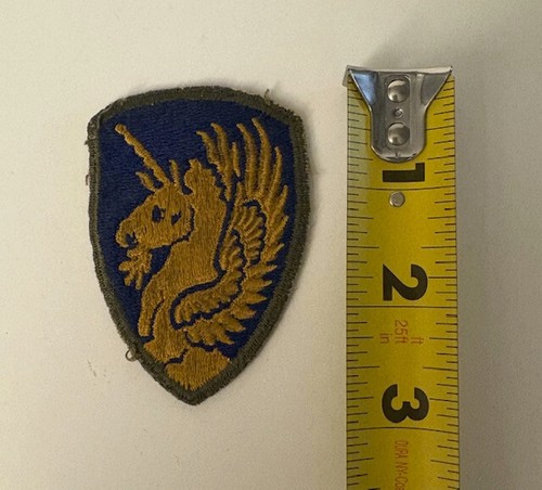 WW2 Original 13th Airborne Division US Army Patch Blue & Gold - Picture 2 of 3