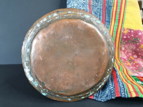 Old Turkish Copper Planter with Lovely Shape …beautiful collection & display pi - Picture 11 of 12
