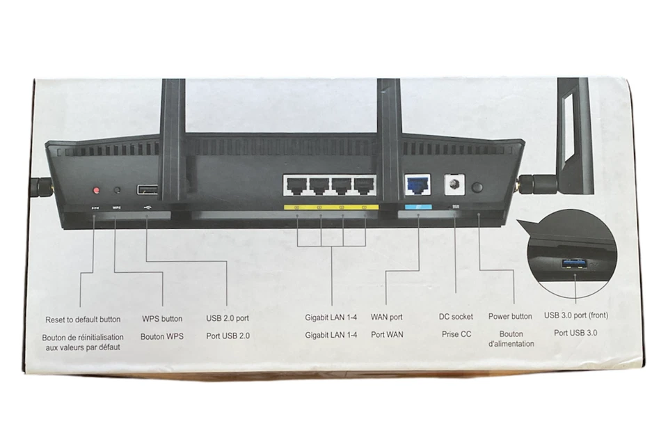 ASUS AC3100 RT-AC3100 Extreme Wi-Fi Wireless 4-Port Dual-Band Gigabit Router - Image 4 of 4