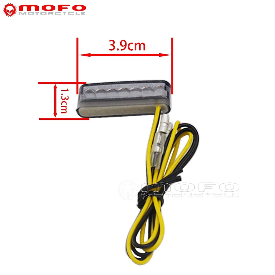 Motorcycle Mini 12V LED Light E9 12V 0.4W With 2 Wires For Honda Chopper Bobber — 第 2/4 张图片