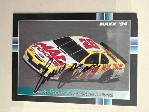 1994 Maxx Race Cards Autographed Elliot, Irvan, Labonte, Marlin and more (PWE) - Picture 15 of 17
